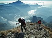 Salita in Grignetta dal Pian dei Resinelli sul sentiero 7 - Cresta Cermenati nella splendida giornata del 4 novembre 2010 - FOTOGALLERY